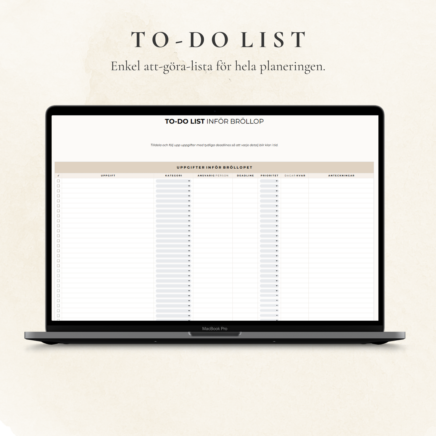 LumeNote Bröllopspaket – Allt ni behöver inför bröllopet